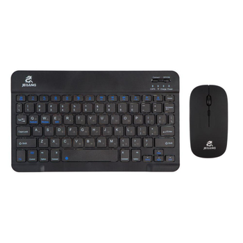 Бездротова Клавіатура і Миша JEQANG JB-986 BT keyboard+mouse+bracket Колір Чорний
