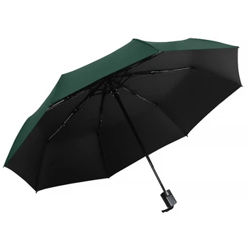 Мініпарасоля UV Dark Green кишенькова від сонця дощу складана