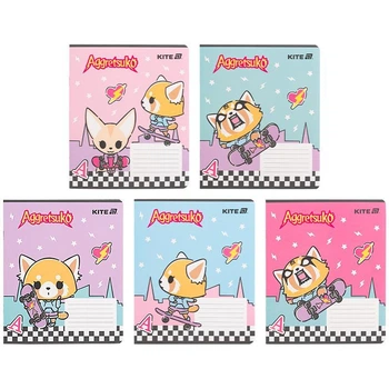 Зошит Kite Aggretsuko 18 аркушів клітинка софт тач мікс обкладинок (AR25-236)