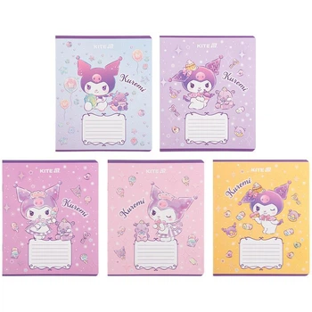 Зошит Kite Hello Kitty 12 аркушів клітинка глітер мікс обкладинок (HK25-232-3)