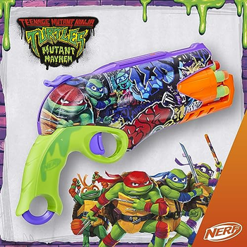 Бластер Hasbro Nerf Черепашки-ніндзя Мутант Mayhem F9972 + 10 Стріл (5010996254412)