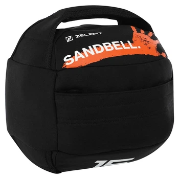 Насыпная песочная гиря SandBell Crossfit Zelart TA-7823-15-1 вес 15кг черный