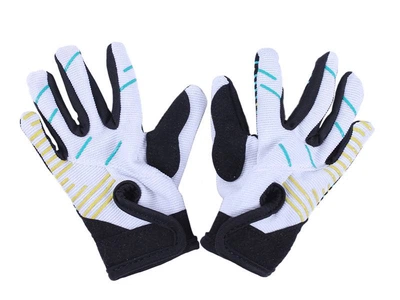 Моторукавички L ZS04 TT AGRO MOTO (чорний з жовтим, блакитним, дитячі, size L)