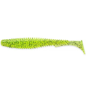 10022116 U-Shad 2.5" (9pcs.), #055 - Chartreuse/Black