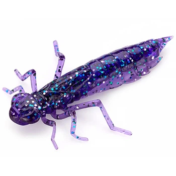 10058132 Dragonfly (new) 1.7" (8pcs.), #060 - Dark Violet/Peacock & Silver