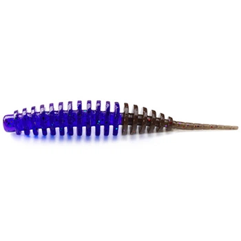 Силікон FishUp Tanta 2" #242 /Dark Violet/Pumpkin Brown (10068196)