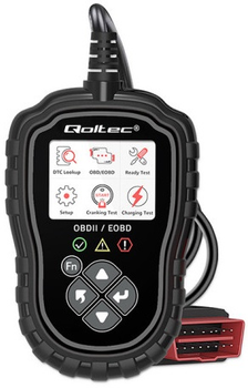 Skaner samochodowy Qoltec Digital OBD2 EOBD diagnostic Tester ProLine 8V-25V Dual System (5901878506852)