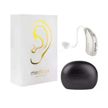 Слуховой аппарат MEDICA+ SoundControl 15 заушный, 3 режима, 129 дБ, бежевый