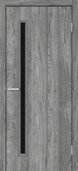 Дверь межкомнатная (холст) MS DOORS ТАКОМ ЧМ орех серый ПВХ (80) (146764_ms-doors)