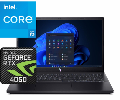 Ноутбук (2024) для гейминга Acer Nitro V i5-13420H/ 32GB / 512GB/ RTX4050 / 15,6" 165Hz