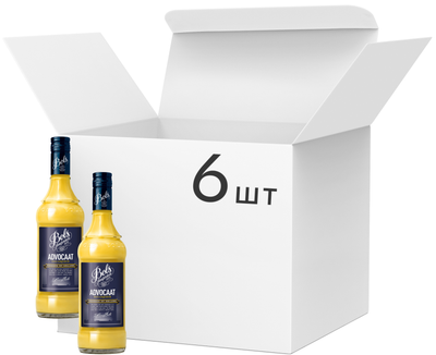 Упаковка ликеров Bols Advocaat 15% 0.7 л х 6 шт (08716000119148)
