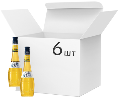 Упаковка ликеров Bols Banana 17% 0.7 л х 6 шт (08716000076694)