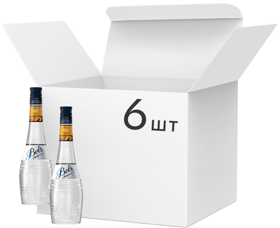 Упаковка ликеров Bols Peach 17% 0.7 л х 6 шт (08716000076830)