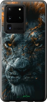 Чехол на Samsung Galaxy S20 Ultra Пламенный лев "6153u-1831-70447"