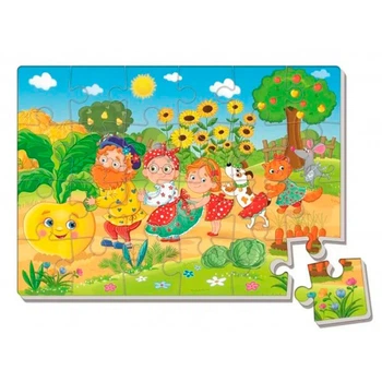 Мягкие пазлы A4 «Репка» VT1102‑28 Vladi Toys – 24 большие пенопазла, для детей от 3 лет