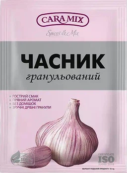 Чеснок гранулированный сушеный 15 г, ТМ Caramix