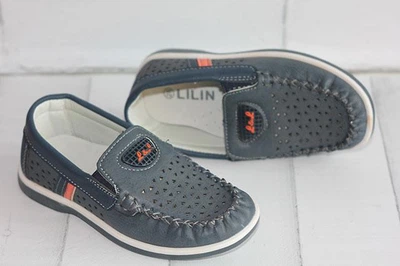 Сірі мокасини для хлопчиків Lilin Розмір 29 18.5 см устілка 333