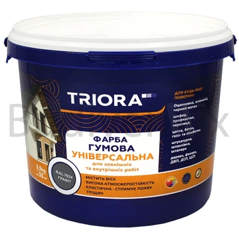 Фарба гумова TRIORA акрилова 3,5 кг RAL 7024 788 графіт