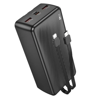 Зовнішній Акумуляторна батарея Power Bank Borofone BJ57B Graceful 22.5W PD20W with cable 30000 mAh Чорний