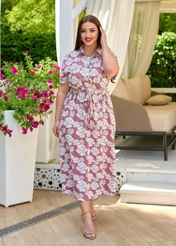 Fashions • Платье женское Pearl Fashions 54-56 пудра (1018-аз)