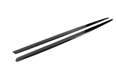 Боковые пороги DPT (черный глянец) для BMW 4 серия F-32 2012-2020 гг