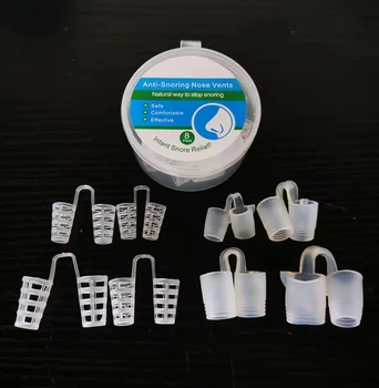Силиконовые вставки / клипсы для носа антихрап Anti-Snoring расширители от храпа, 8 шт, прозрачные (109888573)