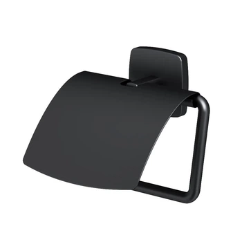 Держатель туалетной бумаги с крышкой Am.Pm Gem black A90341422