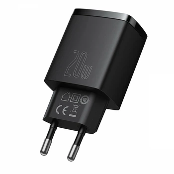 Зарядний пристрій Baseus Compact U+C 20W Black (CCXJ-B01)