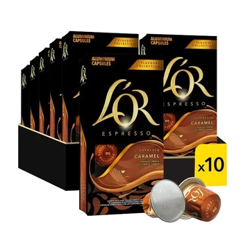 Набір кави в капсулах Nespresso L`OR Espresso Caramel 100 шт
