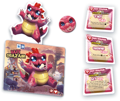 Настільна гра Iello King of Tokyo: Baby Gigazaur (видання англійською) (IEL70086) (3701551700865)