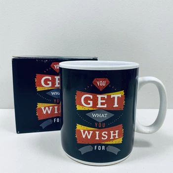 Чашка керамическая 800 мл "You get what you wish for" XXL Olens 3233