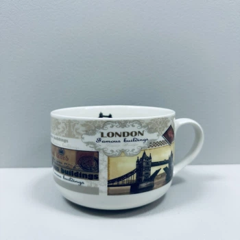 Чашка порцелянова "London" 700 мл 12.8*9 см XXL S&T 3187