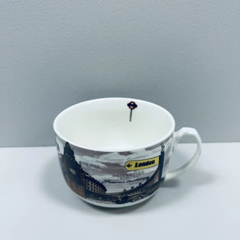 Чашка фарфоровая "London" 700 мл 12.8*9 см XXL S&T 3189