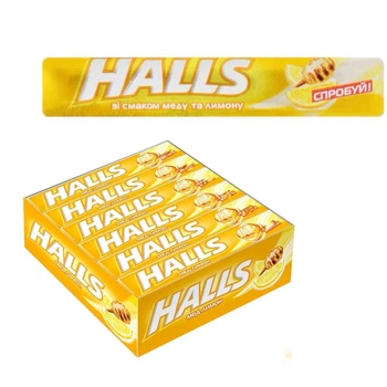 Льодяники Halls Мед-лимон блок 20 шт