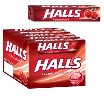 Леденцы Halls Cherry Вишня блок 20 шт