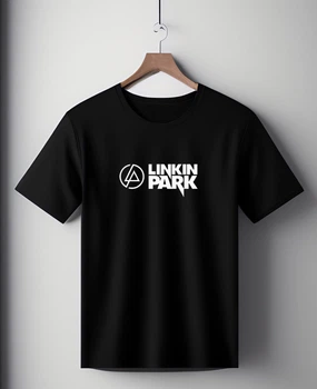 Футболка черная оверсайз унисекс c принтом " Linkin Park " Розмір S-M L