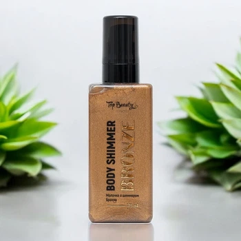 Молочко Top Beauty Body Shimmer Bronze з шиммером для тіла зволожувальне живильне бронзовий 125 мл (191)