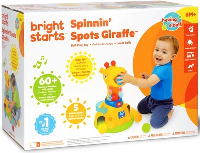 Іграшка музична Bright Starts Spinnin' Spots Жирафа 17410 (074451174108)
