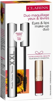 Набір Clarins Туш для вій Mascara Wonder Volume XXL 8 мл + Олія для губ Lip Comfort Oil 03 Cherry 1.4 мл (3666057332944)