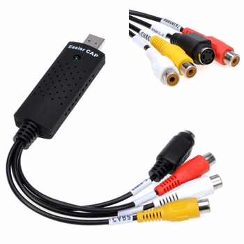 Карта видео захвата конвертер из AV RCA тюльпаны в USB переходник звук преобразователь видеосигнала