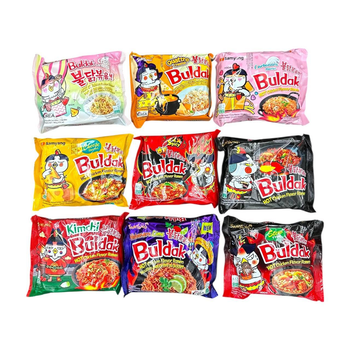 Лапша рамен дуже гостра Samyang Buldak Hot Chiken MIX V1 9 *140 грам (сет із 9 штук)