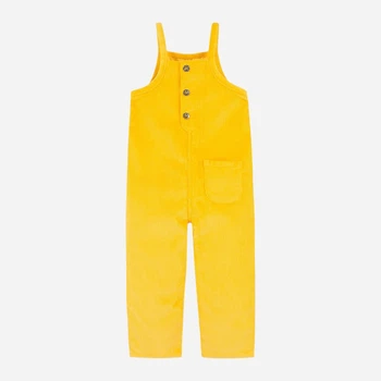 Дитячий вельветовий напівкомбінезон для дівчинки Levi`s 889306634 104 см Жовтий (1159837838)