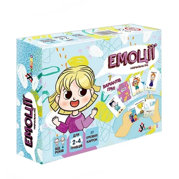 Настольная игра "Эмоции" УМНЯШКА 2262-UM 37 карточек, 7 вариантов игры