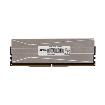 Пам'ять 16Gb DDR5, 6000 MHz, GTL Green Light, Silver, 46-46-46, 1.25V, з радіатором, XMP (GTL16GLD560BK)