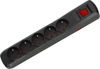 Listwa przeciwprzepięciowa Armac R5 5 gniazd 3 m Black (5904722197596)