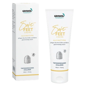 Шелковый крем Молоко и мед c гиалуроновой кислотой Soft-Feet Gehwol 125 мл