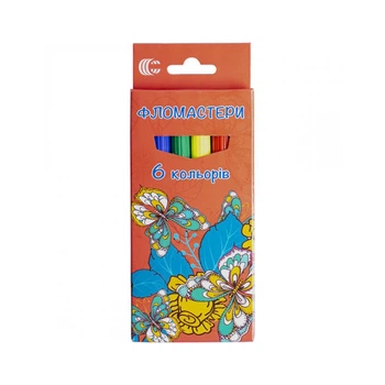 Дитячі Фломастери "Картон" COLOR-IT 950-6 6 кольорів Вид 2