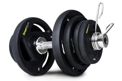 Гантель олимпийская Hop-Sport SmartGym 16 кг. Разборная, для кроссфита, тяжелой атлетики, дома, спортзала