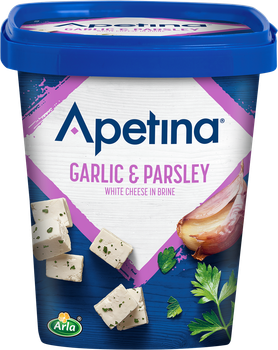 Сир фета Apetina Garlic&Parsley з часником та петрушкою 430 г