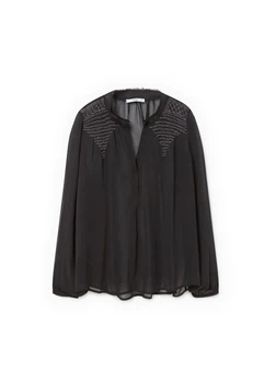 Блуза Mango XS Черный 73010037_14